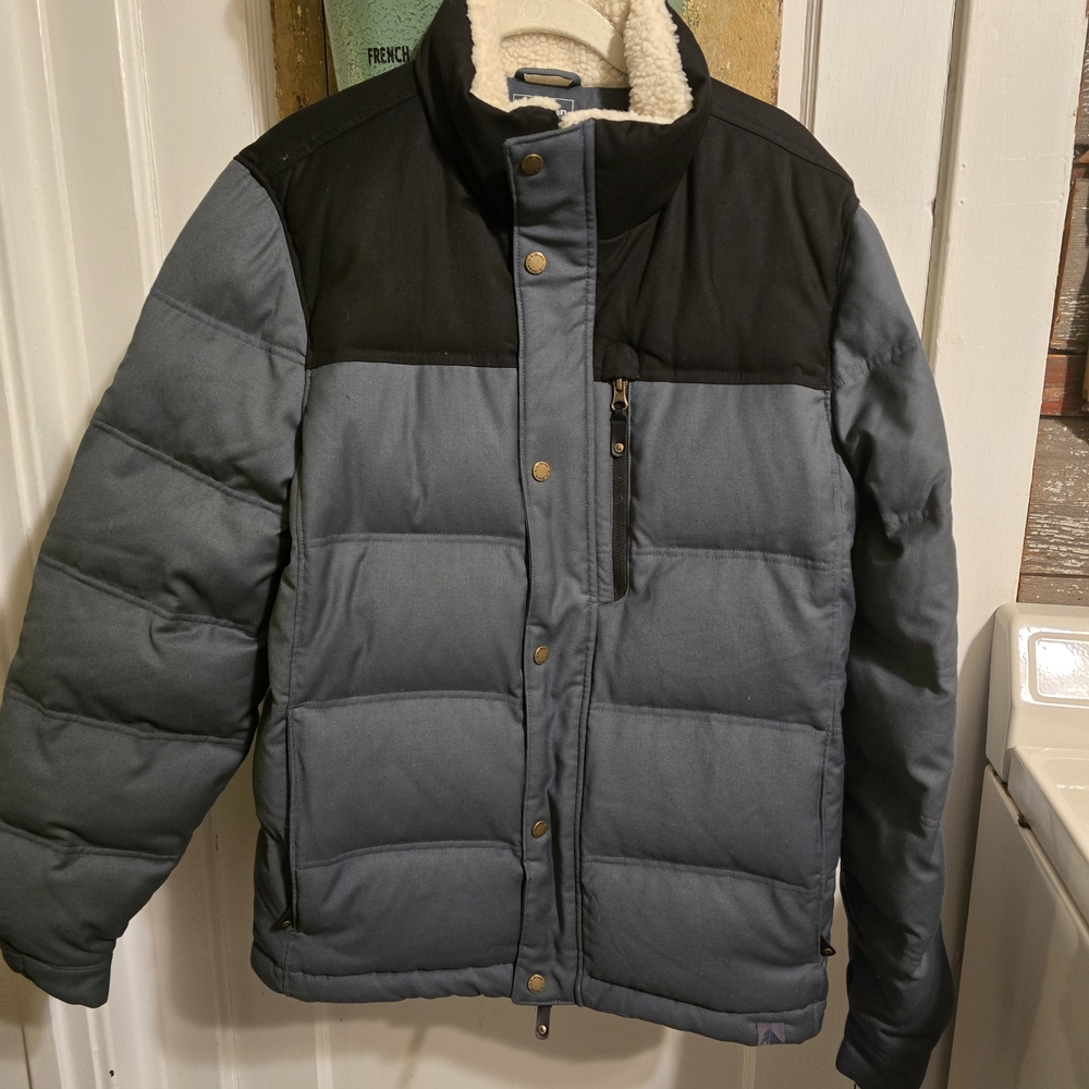 Stylish Black and Gray Men's Bomber Jacket